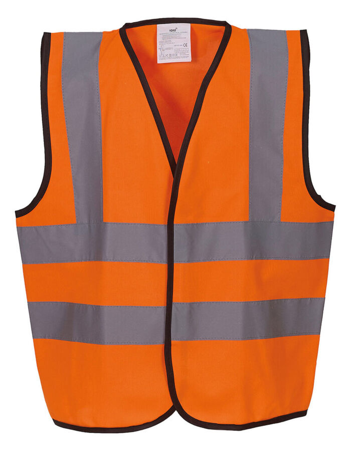 Yoko Kids hi-vis 2 b&b waistcoat (HVW100CH) YK100 Kids hi-vis 2 b&b waistcoat (HVW100CH) Thumbnail